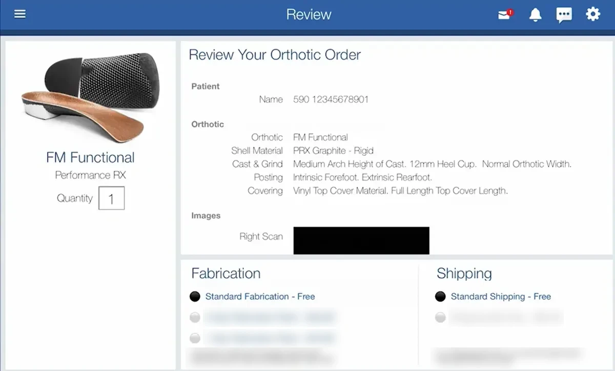 Review and send order